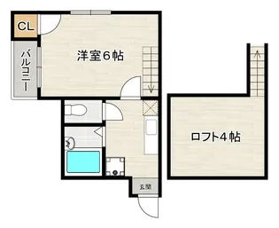 スルー・ヴァリI【2階】の間取り