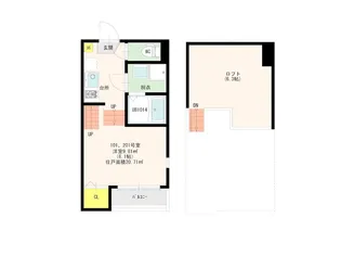 メゾン・シャドール西片江【2階】の間取り