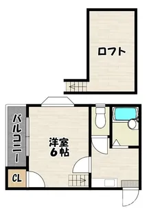 チャレオコーポハウス大橋【2階】の間取り