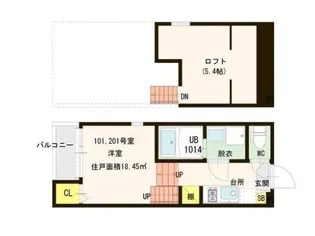 ハイムプランドール【2階】の間取り