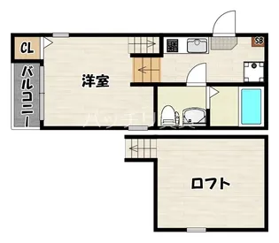グランコンフォール博多千代III【1階】の間取り