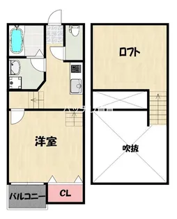 CreoPrendre箱崎駅前【2階】の間取り