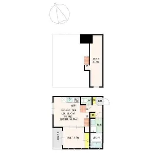 アールヴェール箱崎【1階】の間取り