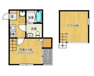 ジュークII【2階】の間取り