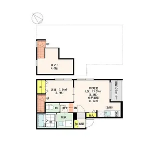 リッツハウス箱崎【1階】の間取り
