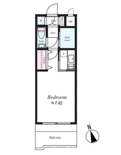エステートモア天神STUDIO【5階】の間取り