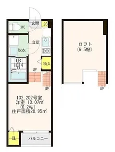 プリマベーラ笹原【1階】の間取り