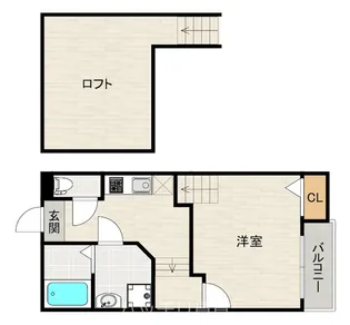 クレオ姪浜壱番館【2階】の間取り