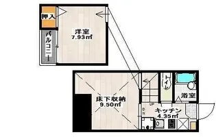 スマイルコート箱崎【1階】の間取り
