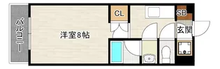 フィンリー大濠 BAY WEST【2階】の間取り