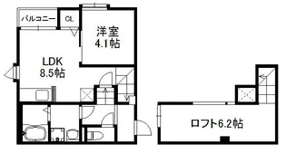 ポラリス箱崎5【1階】の間取り