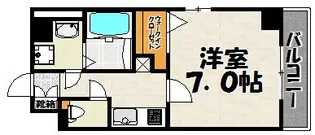 レジデンシャルヒルズ デュオスタイル【4階】の間取り