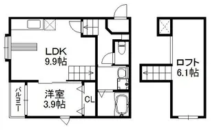 アイディール モア 博多【2階】の間取り
