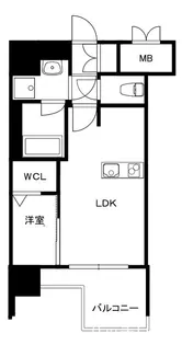 MODERN PALAZZO 博多デュオグランデWEST【4階】の間取り