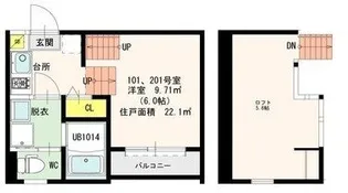 メゾンM【1階】の間取り