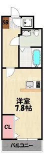 No.66 ギャランティー21博多【6階】の間取り