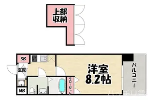No.60 V-TOWER天神【10階】の間取り