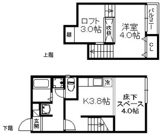 ポラリス光丘II【1階】の間取り