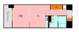 ピュアドームスタシオン箱崎【5階】の間取り