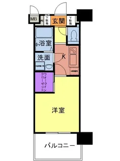 エンクレスト博多駅南Ⅲ【5階】の間取り