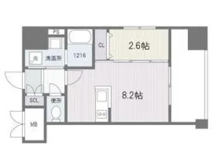 アルティザ博多駅前【4階】の間取り