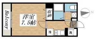 リード桜坂【6階】の間取り