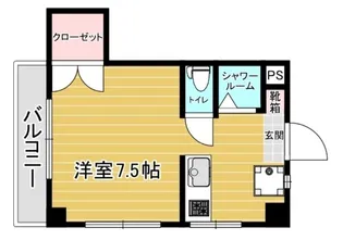 スリム箱崎【2階】の間取り