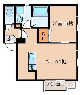 リテラ博多イーストⅠ【3階】の間取り
