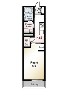 ミオーナ香住ヶ丘I【2階】の間取り