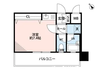 ダイナコート大博通り【2階】の間取り