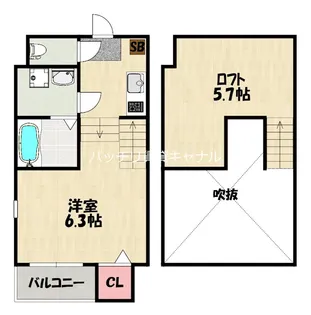 Grandeur深澤【1階】の間取り