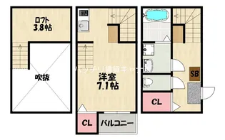 Grandeur深澤【1階】の間取り