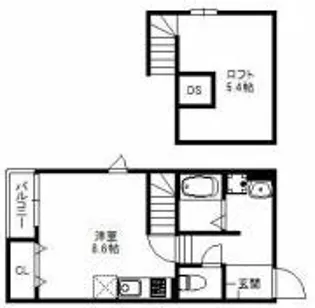スコルピオ歯科大前【1階】の間取り