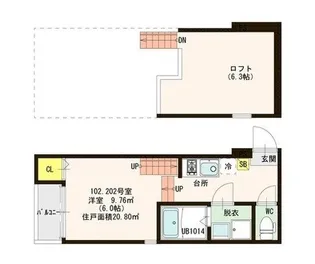 エトワール箱崎【1階】の間取り