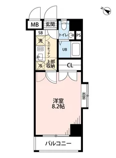 ダイナコートスタシオン博多【5階】の間取り