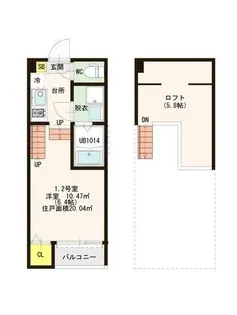 La Vita Yoshiduka【2階】の間取り