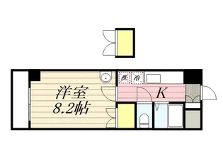 ロイヤル天神南【2階】の間取り