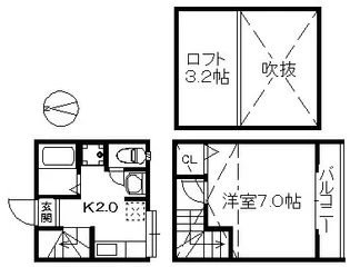 ステラポラリス愛宕【1階】の間取り