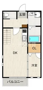 ビータス筥松弐番館【2階】の間取り