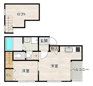 リッツハウス箱崎【1階】の間取り