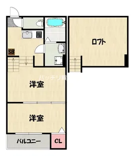 ZEN TERRACE 梅林【2階】の間取り