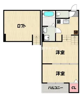 ZEN TERRACE 梅林【1階】の間取り