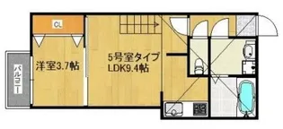 クレオ姪浜六番館【1階】の間取り