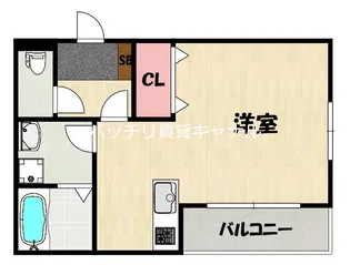 リタリッチ筥崎宮前【1階】の間取り