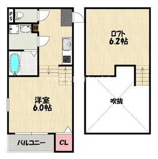 RIVERE梅林【1階】の間取り