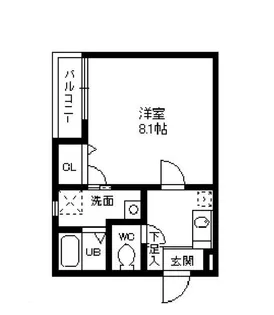 リブレア半道橋A棟【1階】の間取り