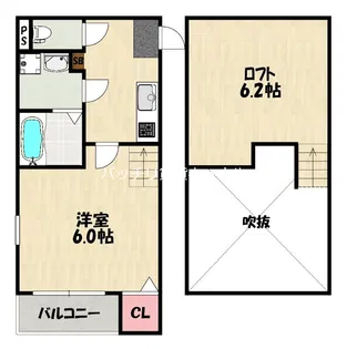 RIVERE梅林【2階】の間取り