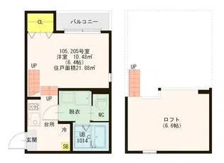 Casa Arcobaleno【1階】の間取り