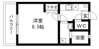 クレフラスト三宅【1階】の間取り