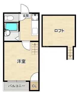 エスポワール竹下【1階】の間取り